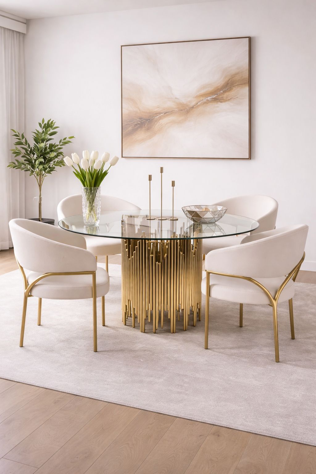 Plush ”Lyra” Dining Table Set