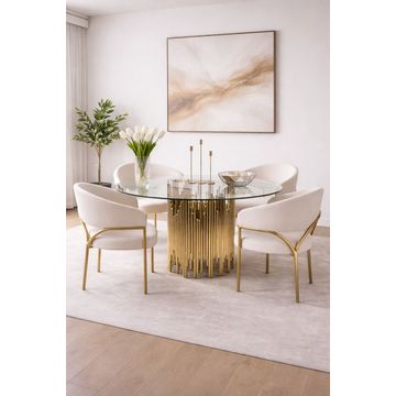 Plush ”Lyra” Dining Table Set