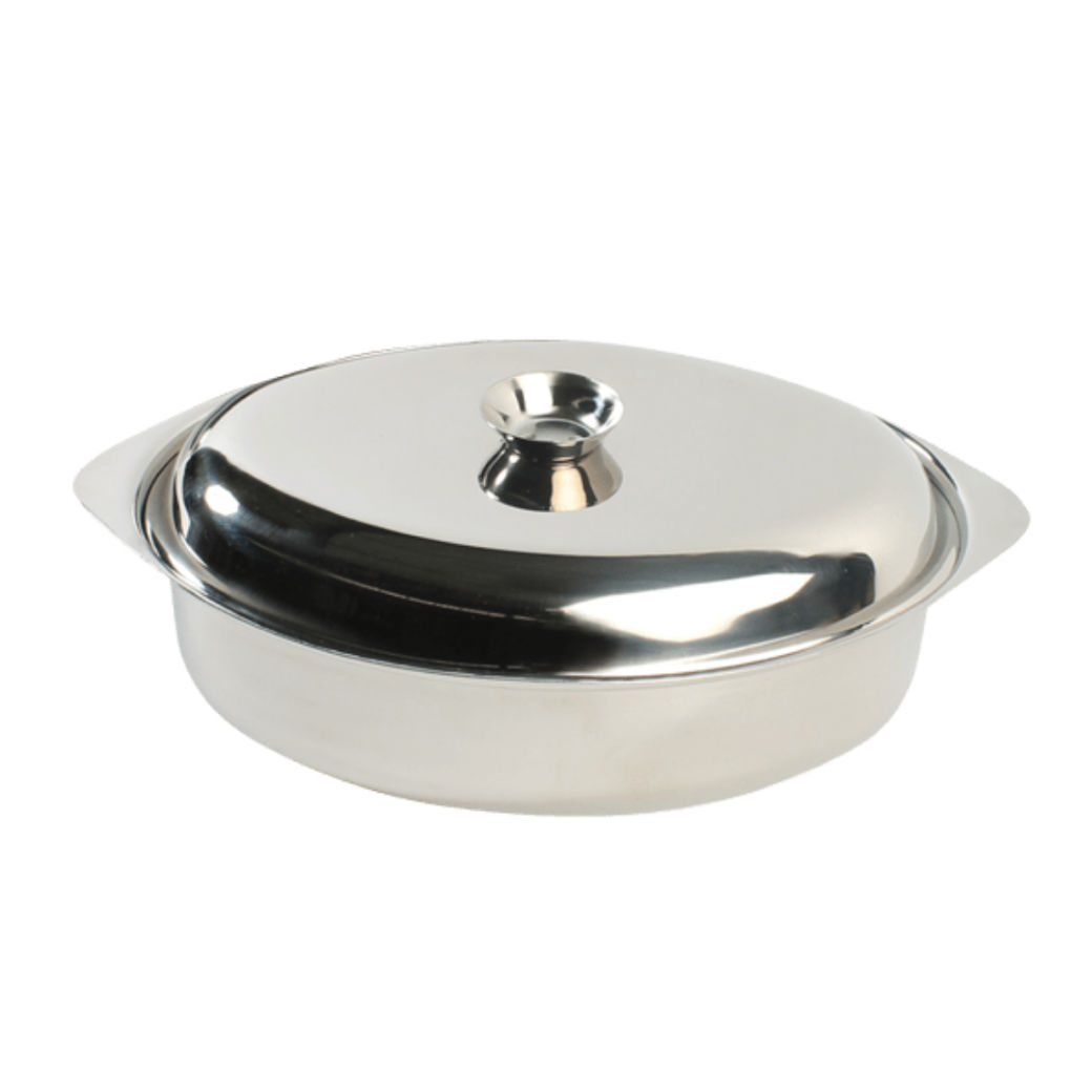 Small Oval Casserole - 430 Stainless Steel