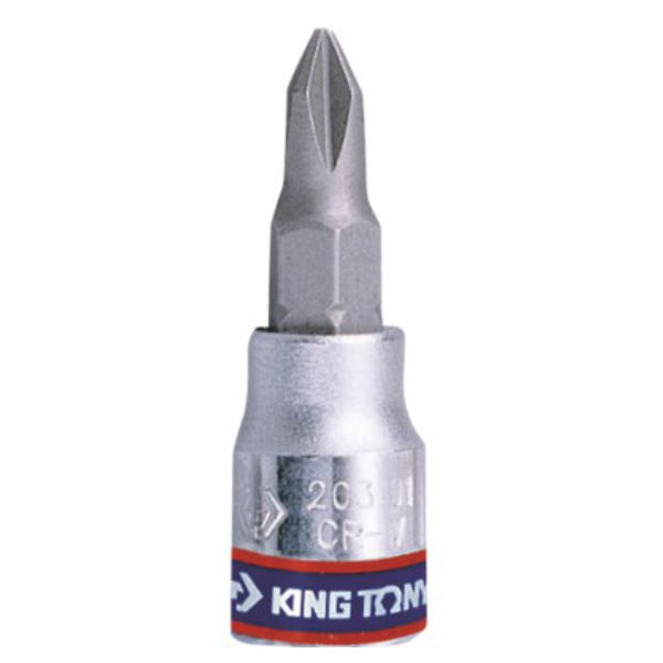 King Tony - Socket Phillips Bit 1/4" #1 - 2 Pack