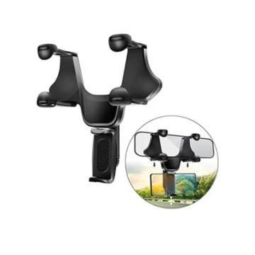 Universal Car Mirror Mount and Mobile Phone Holder