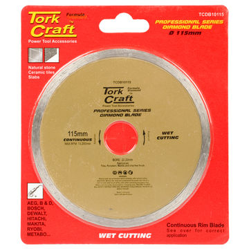 Tork Craft - Diamond Blade 115mm Cont.Rim Profesional - 5 Pack