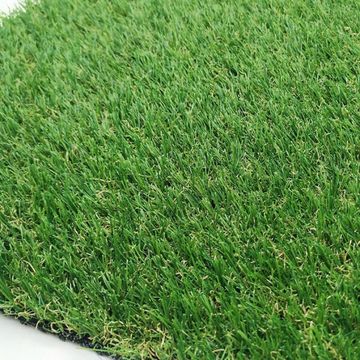 25mm Green Artificial Grass Plastic Carpet (200 cm, X 2500 cm, Rectangle)