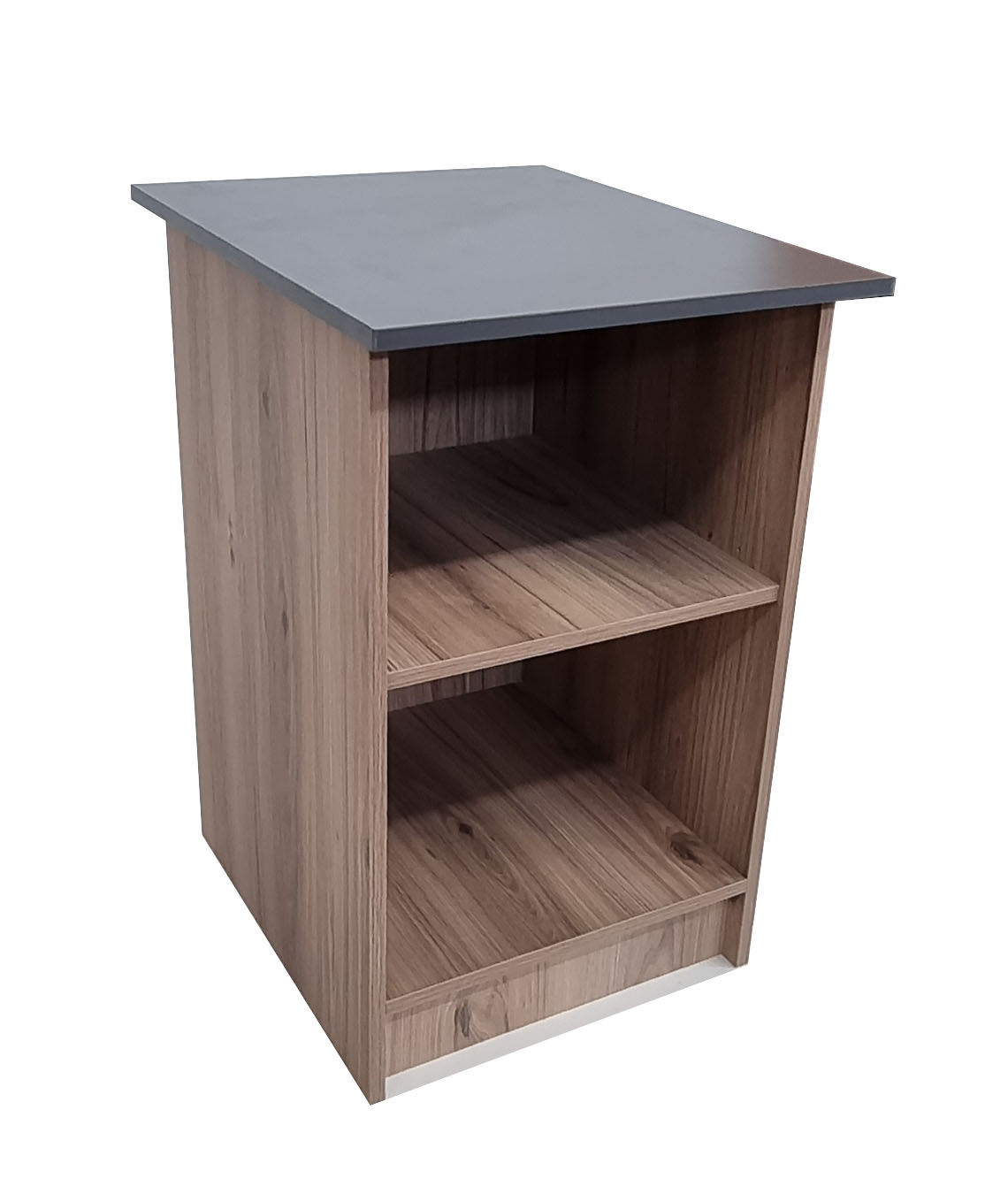 London 2 Shelf Cabinet 45cm - Storm Grey & Sahara