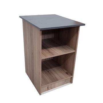 London 2 Shelf Cabinet 45cm - Storm Grey & Sahara