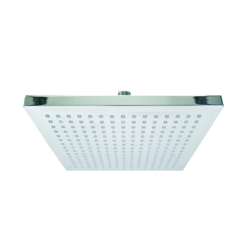 Temperature Controlled LED Shower Head Square Large LEROY MERLIN