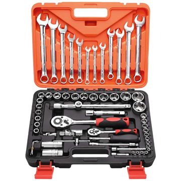 61pcs Socket Set (1/2" 1/4")