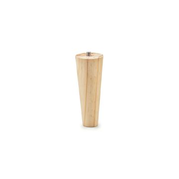 Cone Leg with M8 Bolt, H120mm x 45mm x 25mm, Raw Pine (4 Pack) BY WOODLY