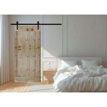 Modern Plank Barn Door with Hardware Kit