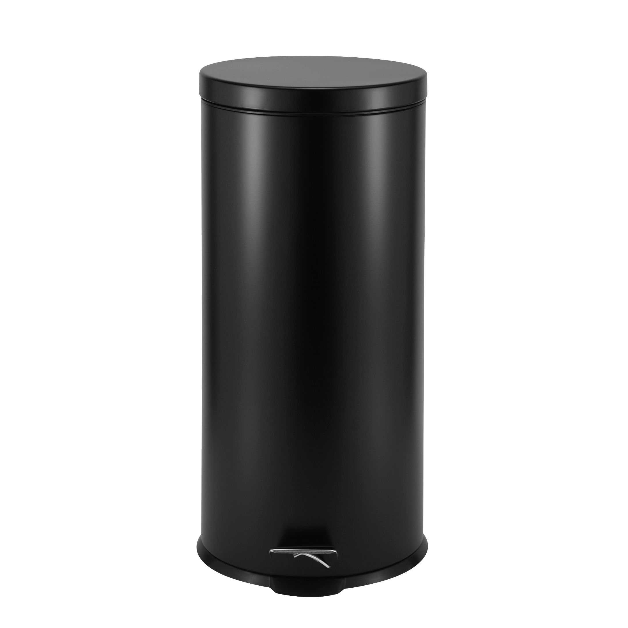 Casa Roma 30L Pedal Bin - Matte Black - Steel