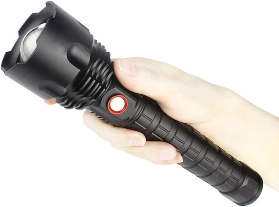 30W Rechargeable Telescopic Flashlight With Hammer And USB Port - AB-SD06