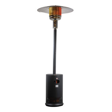 ALVA Gas Patio Heater Flat Top Cabinet Design Segmented Pole Outdoor Use Hose & Regulator Included