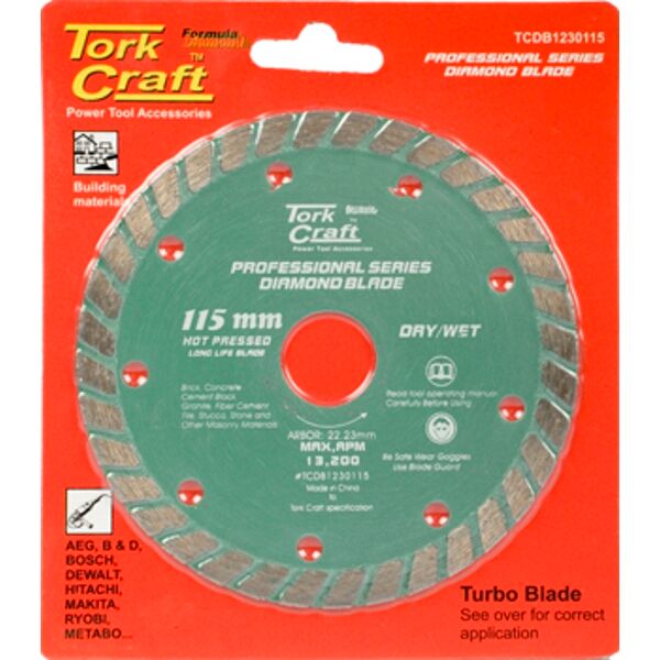 Diamond Blade 115Mm Turbo Hot Pressed