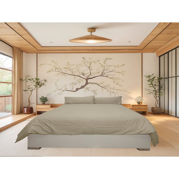 Rey's Fine Linen - Hotel Collection - Oxford Duvet Cover Set - (01 Set) - Single - White Pepper