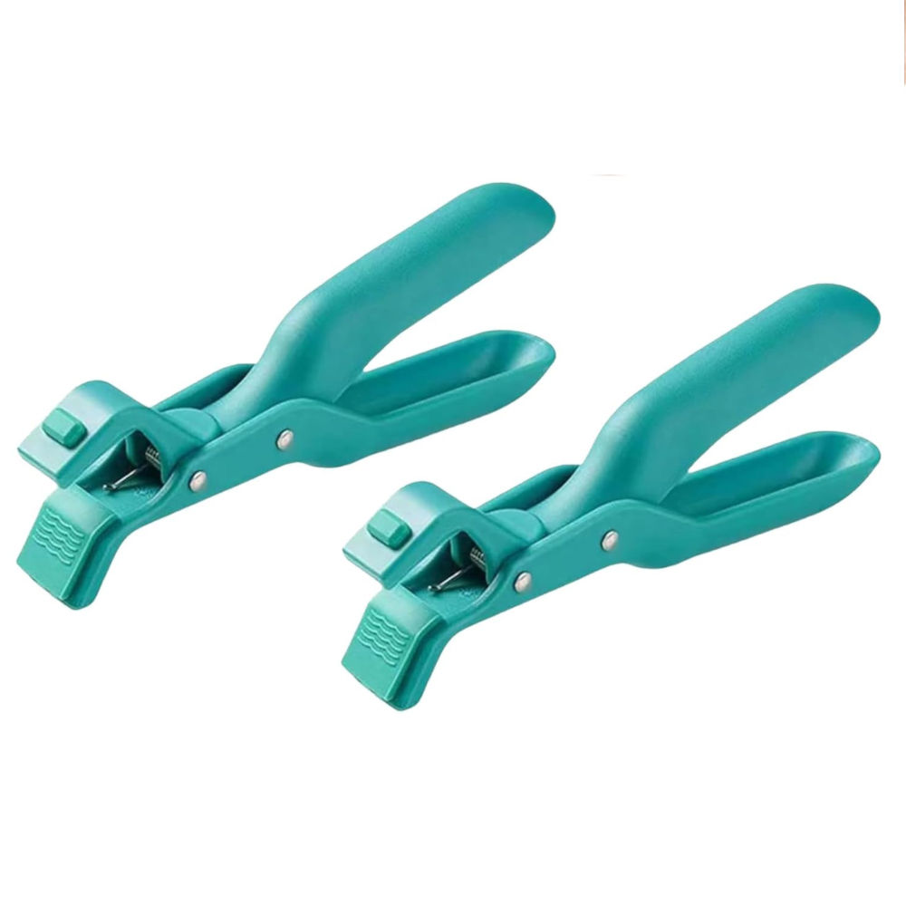 Anti-Scauld Pot Holder Clip Handle for Hot Tray Blue 2 Pack Multifunctional