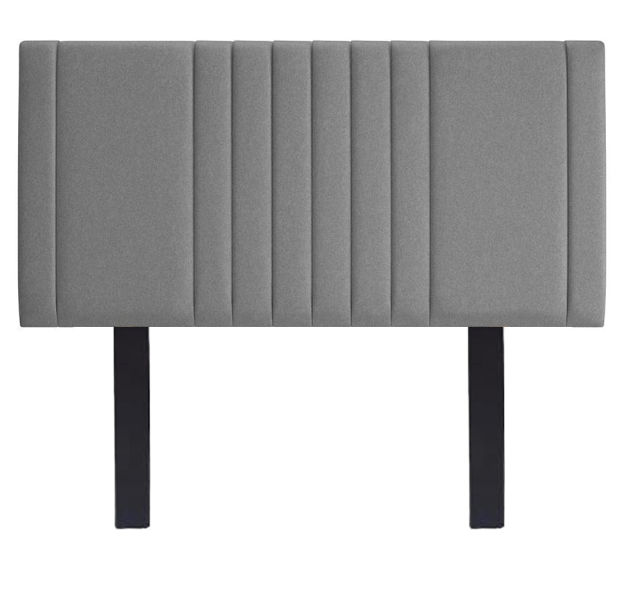 Darla Panel Headboard Double -Coco Grey