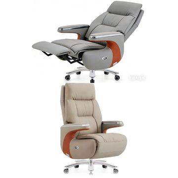 LBM FURN- Executive Office Recliner Chair- Grey