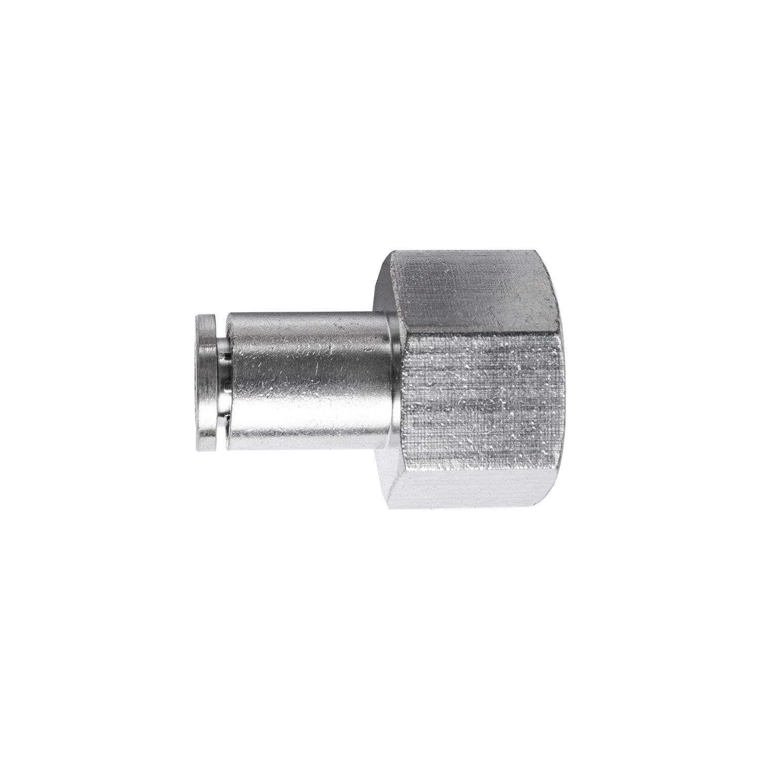 Metal Pu Fitting Straight 6Mm 3/8" F