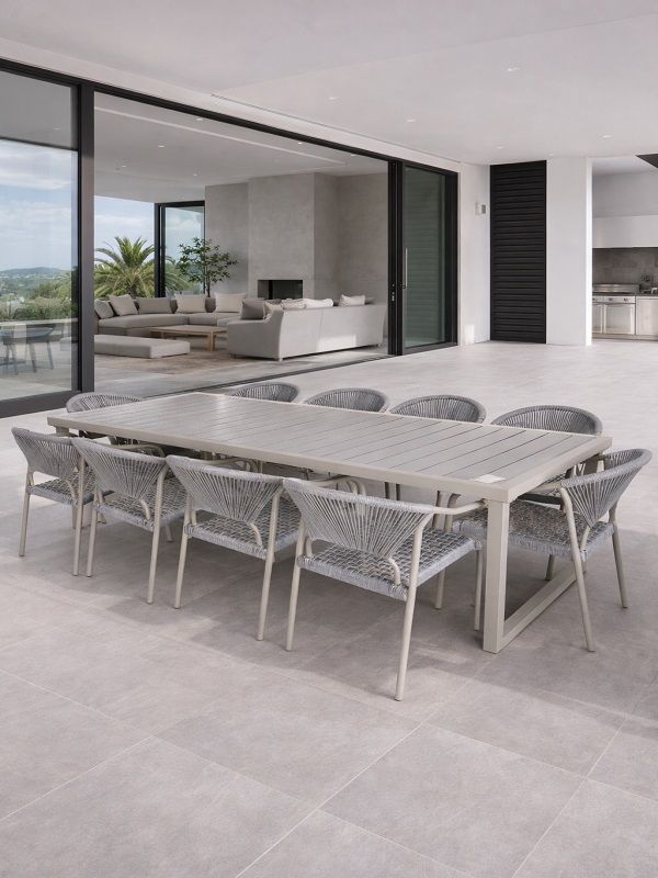 Prestige Home - Ariston Grey 10-Seater Patio Dining Set