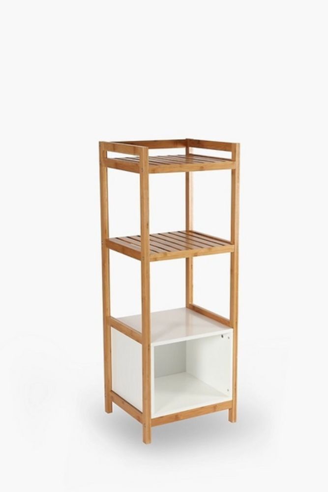 BAMBOO BATHROOM TIER SHELF 36.5 32.5 98 cm Stylish Bathroom Storage
