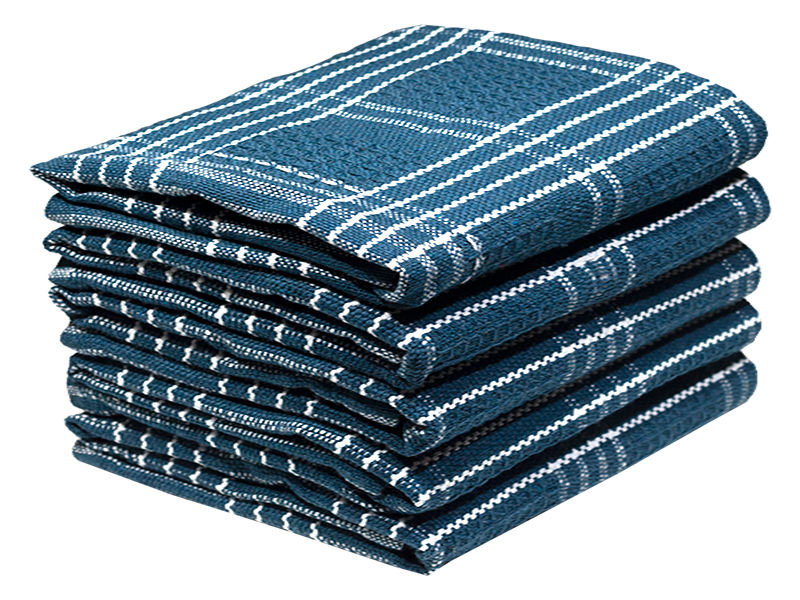 Multipurpose, Easy Fit, Absorbent Kitchen Towel - Design 2220 - 048x070cms - (05 Pc Pack) - Teal