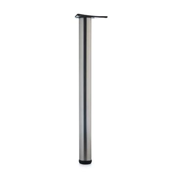 Office Leg, H710mm x 60mm, Pearl Nickel (4 Pack) BY WOODLY