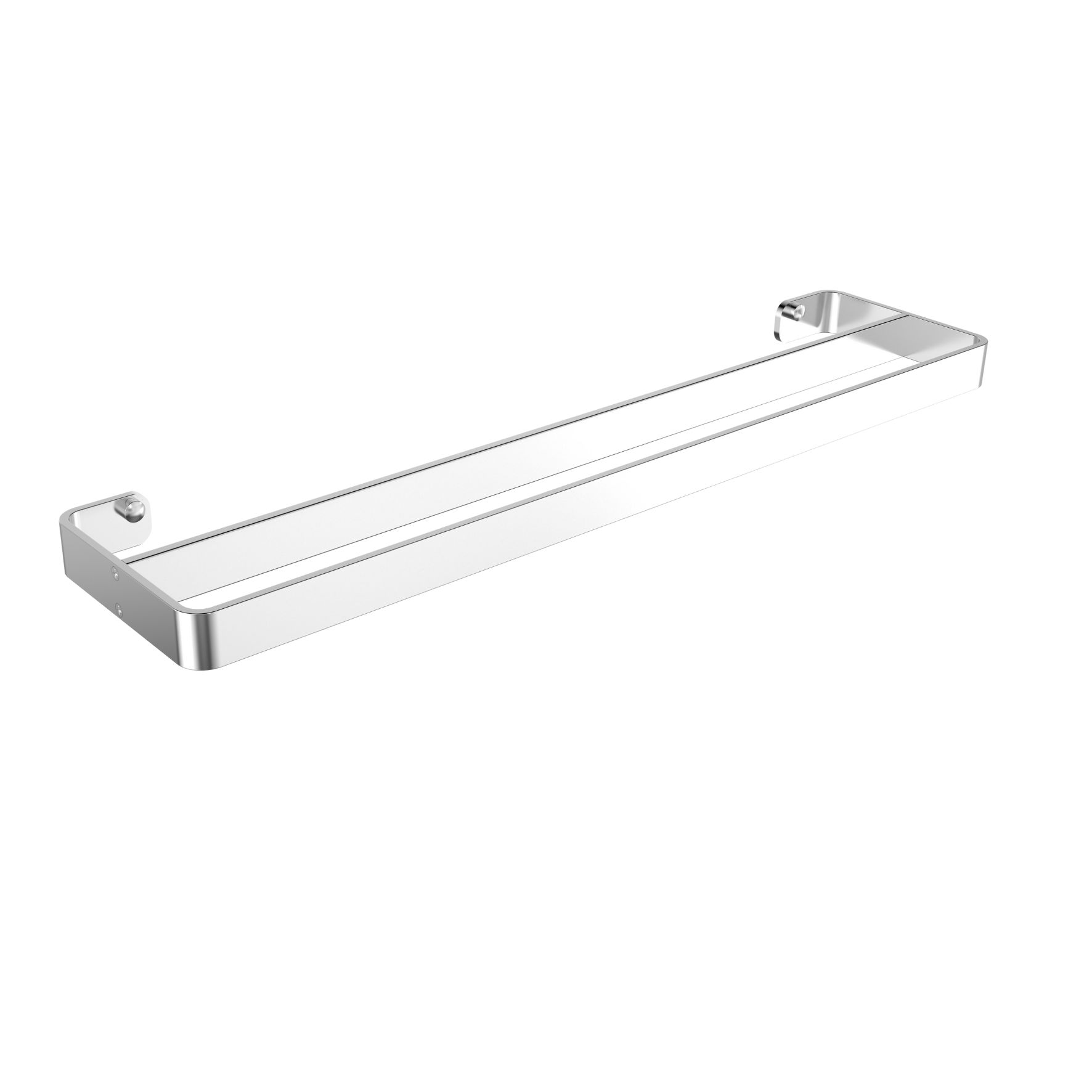 Bodie Onyx Silver - Double Towel Rail 600mm