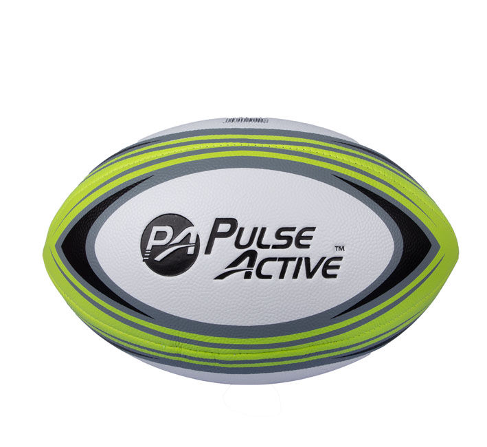 Rugby Ball - Sporting Accessories - Grey & Green - Single - 3 Pack