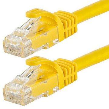 Acconet Cat6 Utp Flylead, 3 Meter, Straight, Stranded Cable, Moulded Boots And Plugs, Yellow