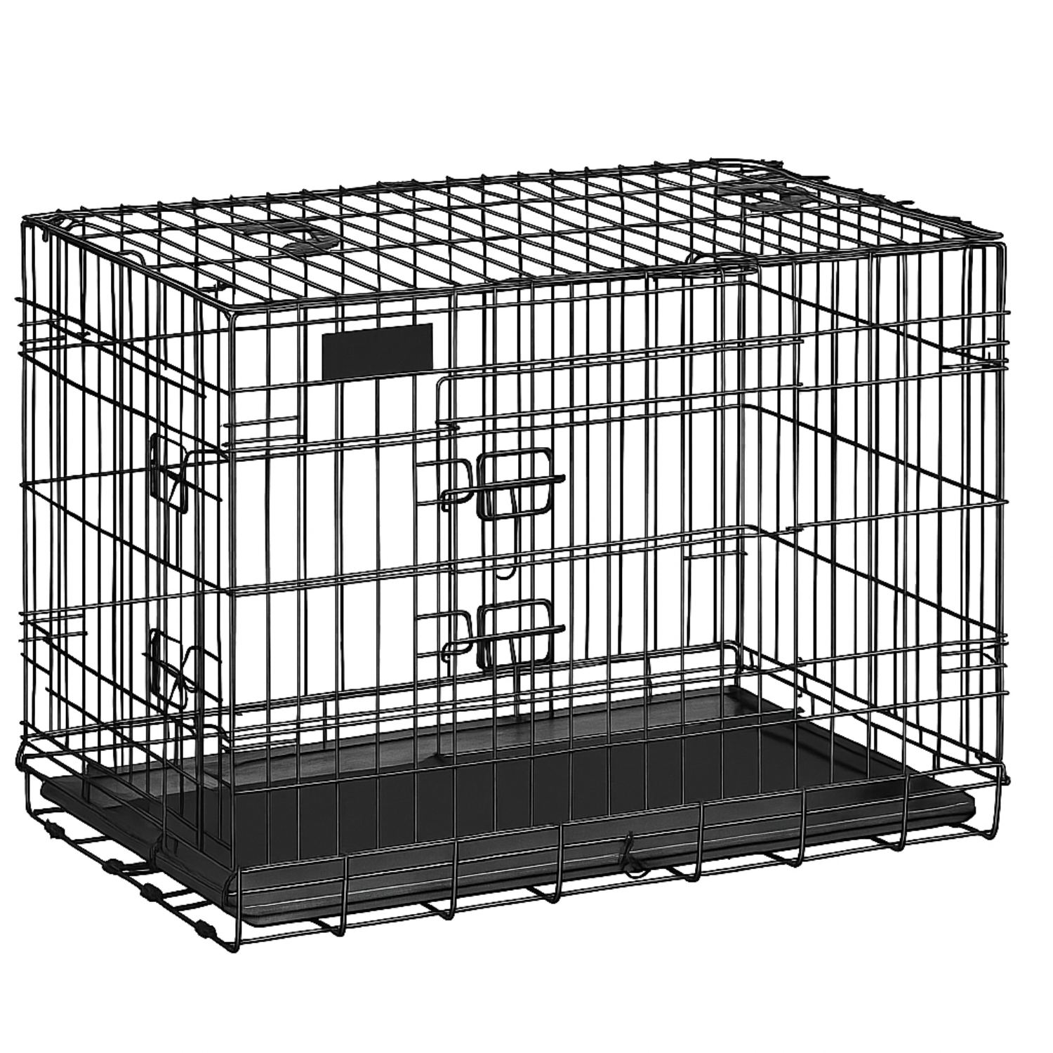 LASA Foldable Double-Door Pet Crate, 136cm