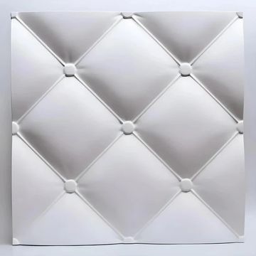 Leather Style 3D Wall Panel 500x500x25mm Set of 4