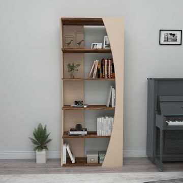 Armoire Nestor Bookcase - Light Walnut Beige