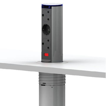 Powerlogic PowerDock MK2 Silver PoP Up Multiplug