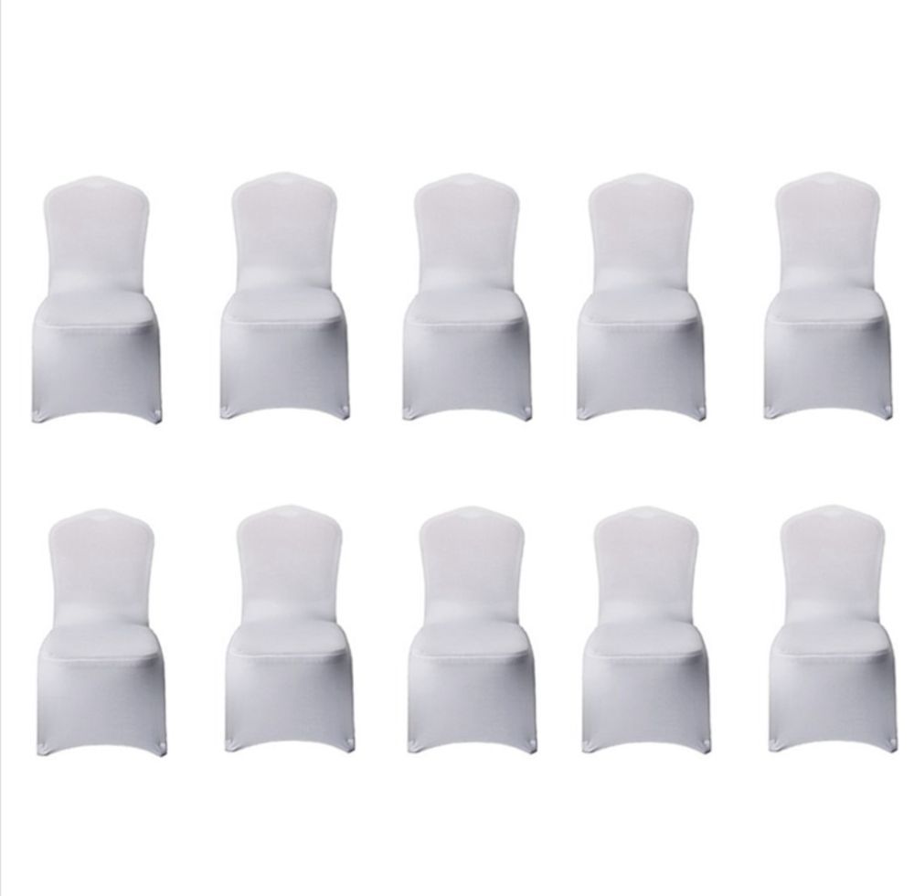 SET OF 10 CHAIR COVER STRETCH SLIPCOVERS, DECORATION COVERS
