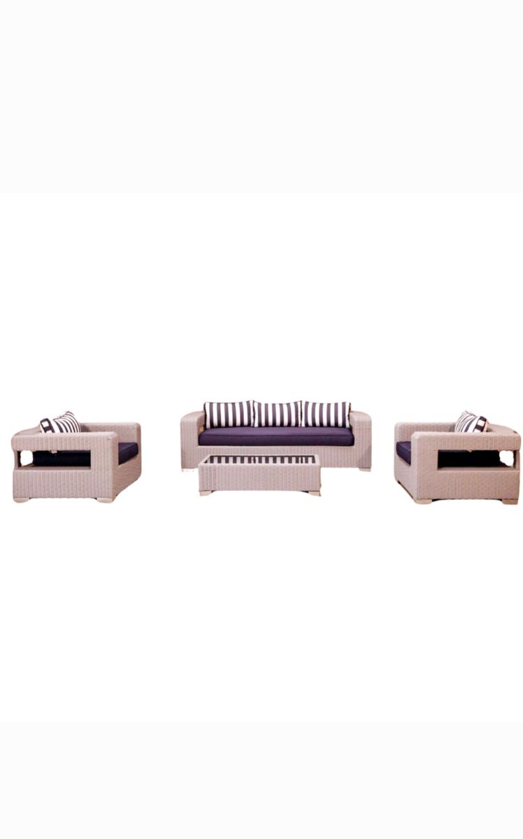 4 Pcs Patio Lounge Set