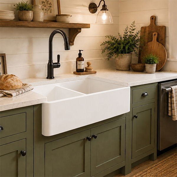 Double Butler Arctic White sink(Matt)