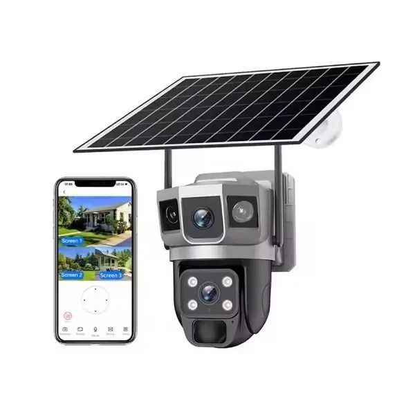 AB-JK70-W Wifi 4MP Solar PTZ Camera With Dual Light, 8000mAh Battery And Two Way Audio V380 Pro App
