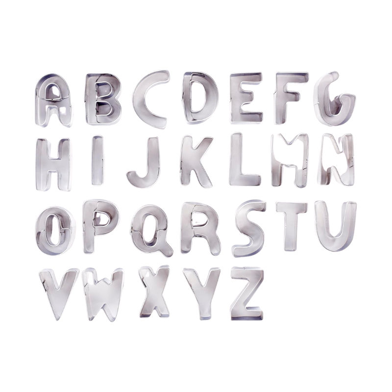 Olala Alphabet Shaped Cookie Cutters Set