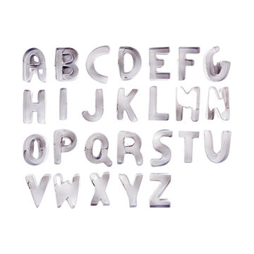 Olala Alphabet Shaped Cookie Cutters Set