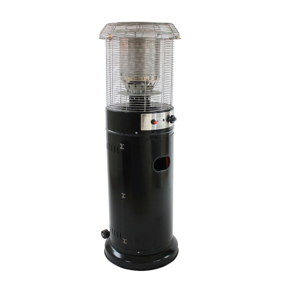 Alva Short Stand Gas Patio Heater Black 11kw
