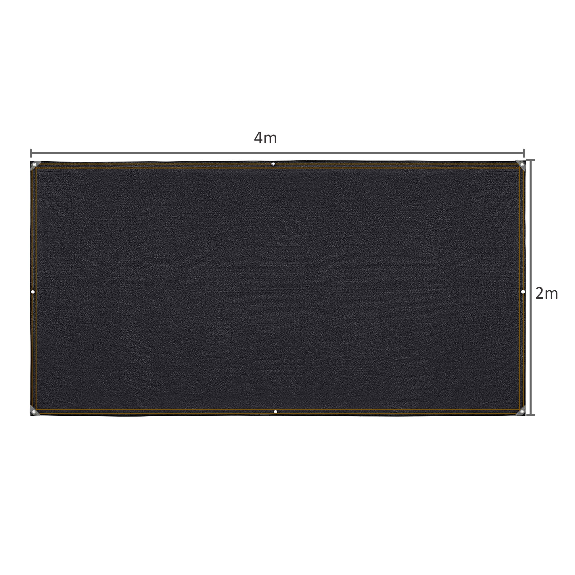 Sunshade Mesh Net Cloth - Black- S