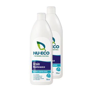 Nu-Eco Bio-degradable Drain Maintenance with Bacteria and Enzyme Actives (2 x 750ml)