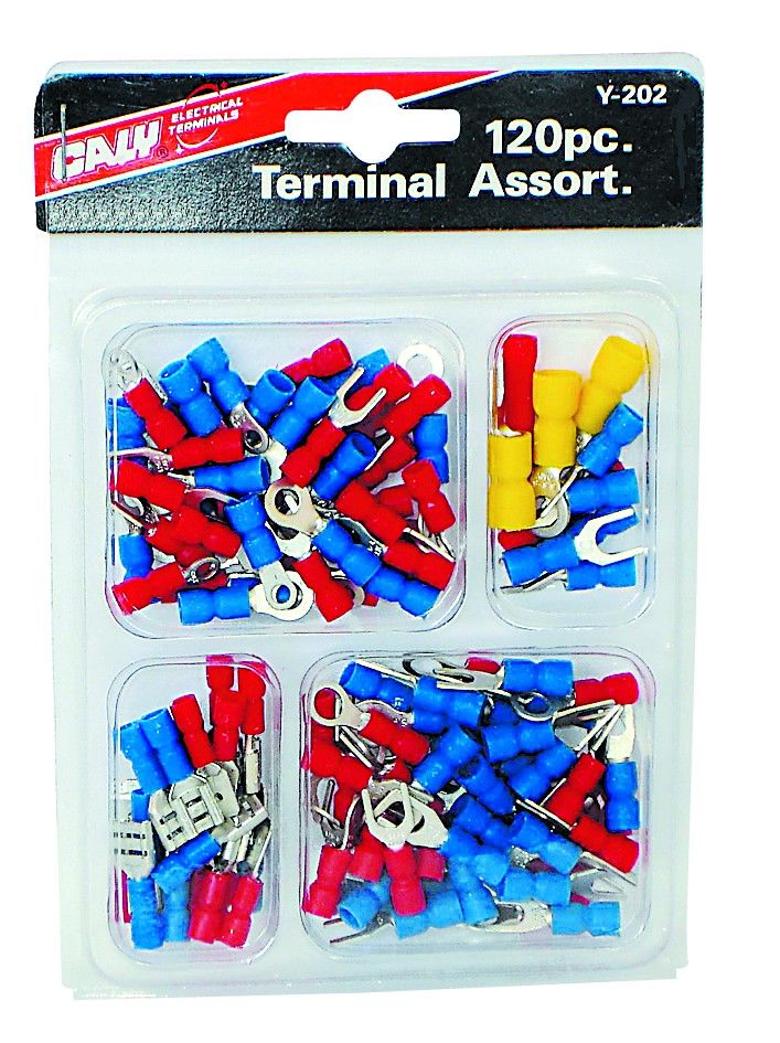 120 Pcs Mixed Insulated Lugs