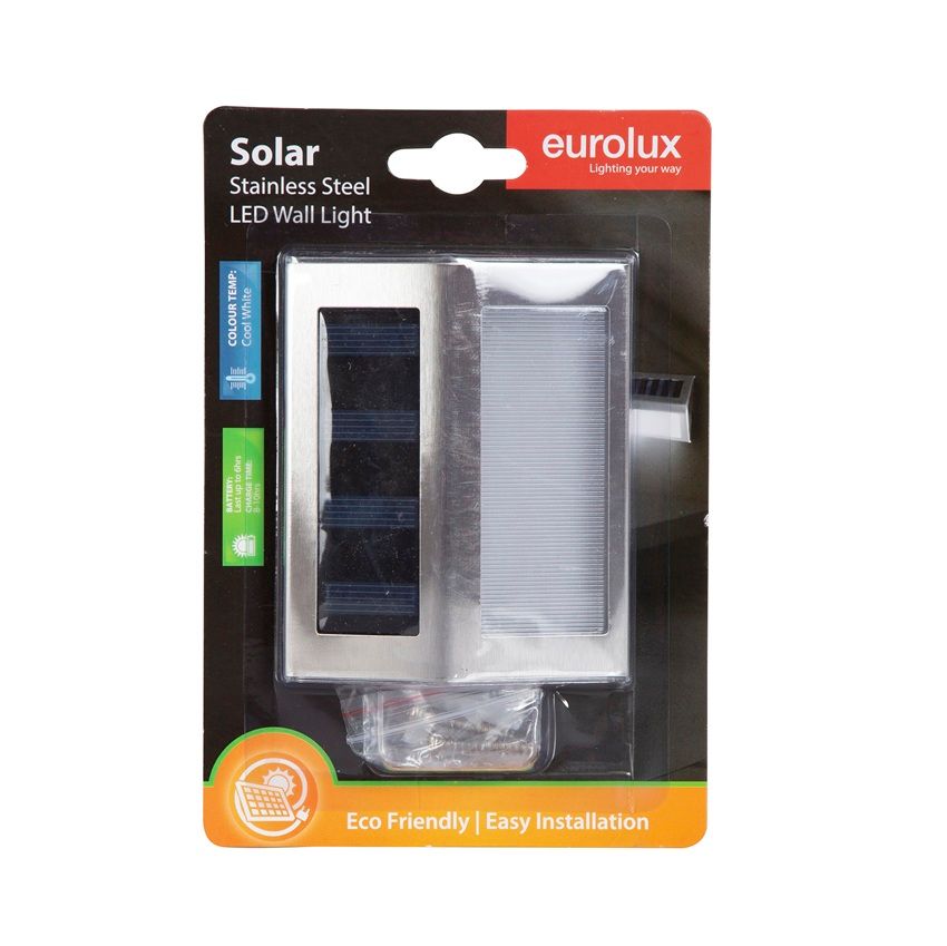 Solar Led Wall/Step Light - 6 Pack