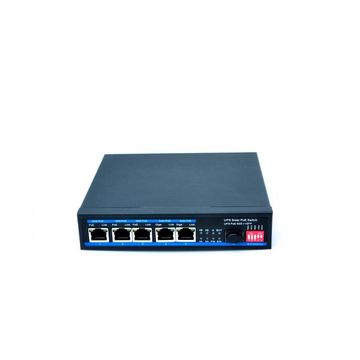 5 Port Gigabit Mppt Solar Poe Switch (Selectable Ieee802.3Af At Poe++) + 1 Sfp Port.