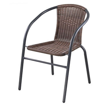 Set of 2 Rattan Dining Stack Chair Armrest (Indoor & Outdoor)