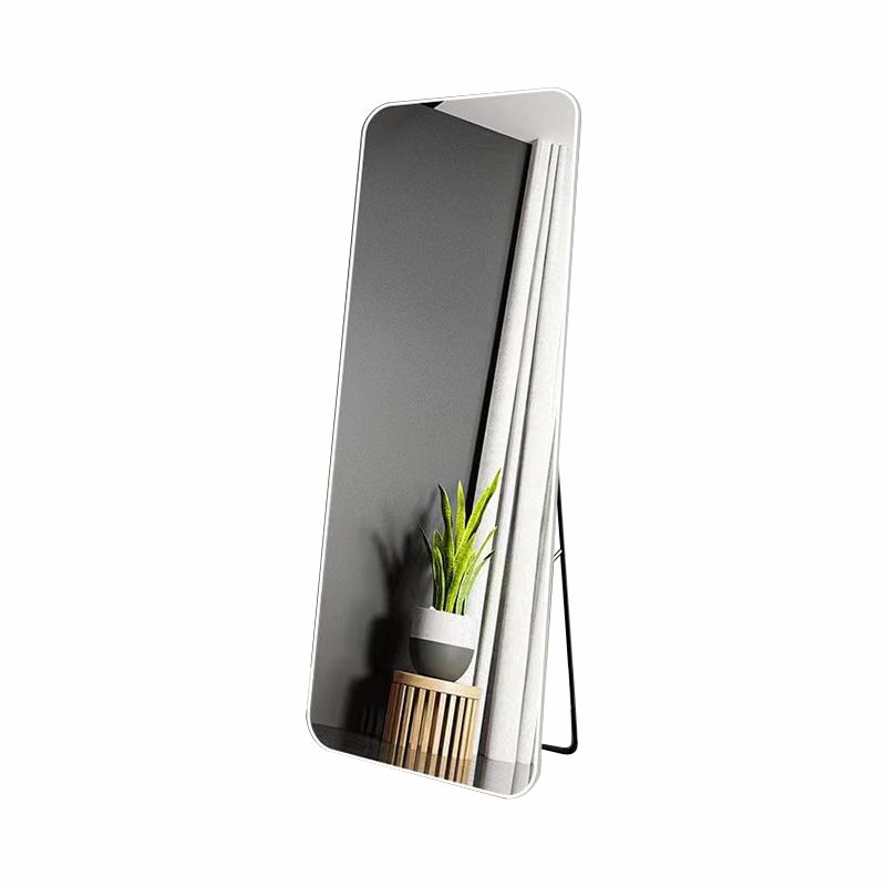 Rectangle White Aluminum Framed Freestanding or wall Mounted 168cm*62cm Glass Mirror 968SW