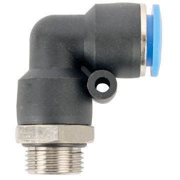 Aircraft - Elbow W/O-Ring 12mm-3/8 M Pu Hose Fitting - 5 Pack
