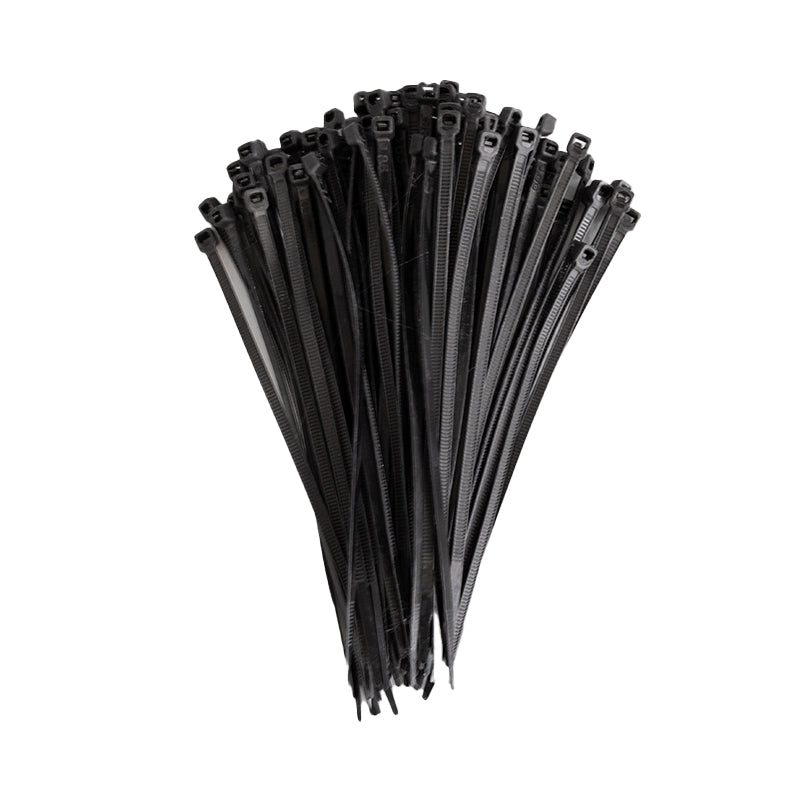 UNITED ELECTRICAL Cable Tie Black 200mm X 4.8mm ( Pack of 100 ) LEROY