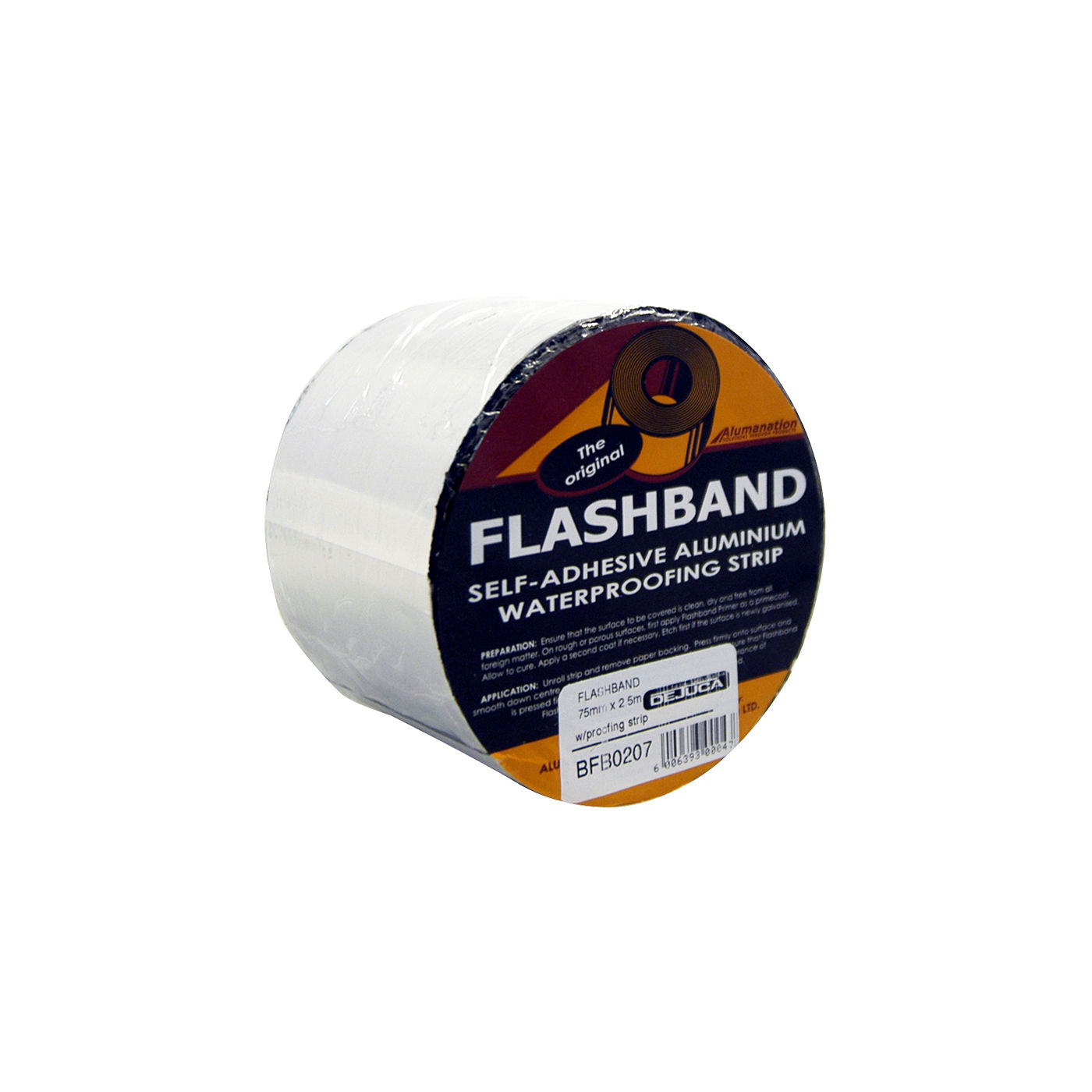Dejuca - Flashband - 75mm X 2.5m - W/proofing Strip  - 10 Pack